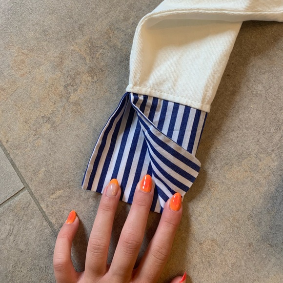 Miss Vivi Korean asymmetrical dress shirt- size S - Picture 4 of 6